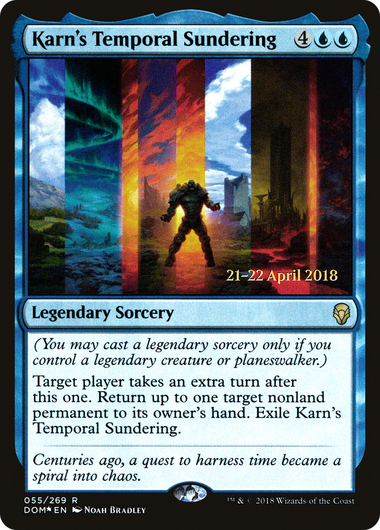 Karn's Temporal Sundering [Dominaria Prerelease Promos] | Silver Goblin