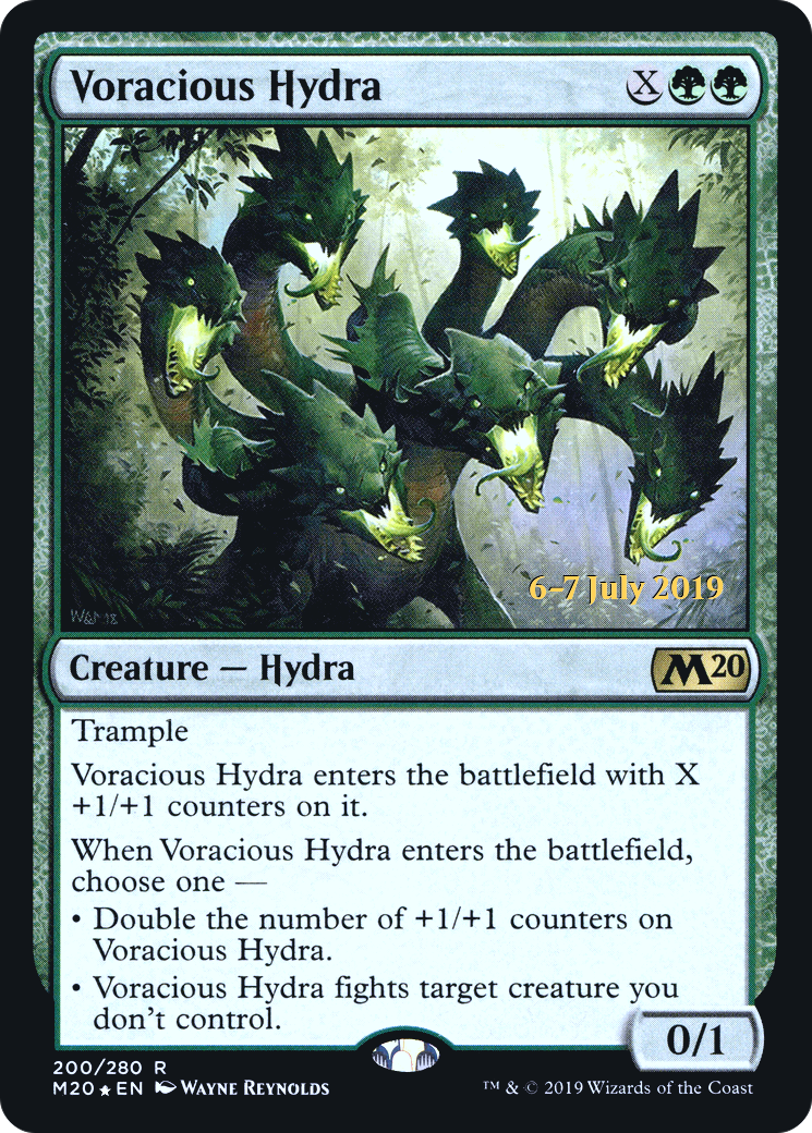 Voracious Hydra (200) Foil - Core Set 2020 Promos
