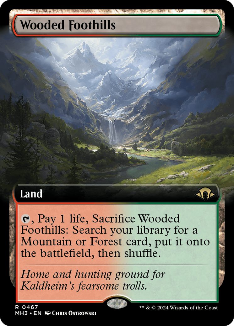 Wooded Foothills (Extended Art) [Modern Horizons 3] Foil