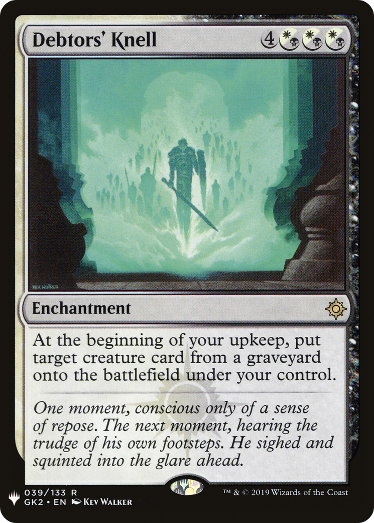 Debtors' Knell (GK2-39) - The List
