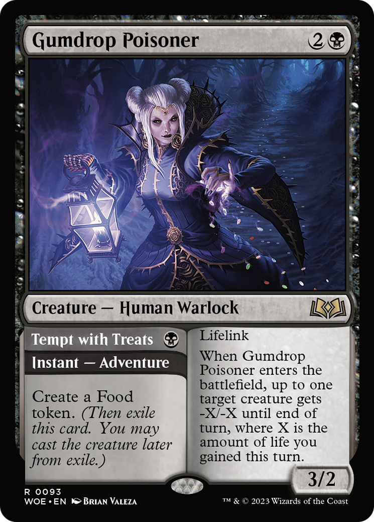 Gumdrop Poisoner // Tempt with Treats [Wilds of Eldraine] | Silver Goblin