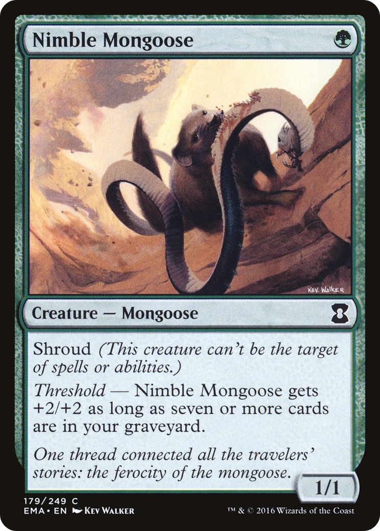 Nimble Mongoose (179) Foil - Eternal Masters