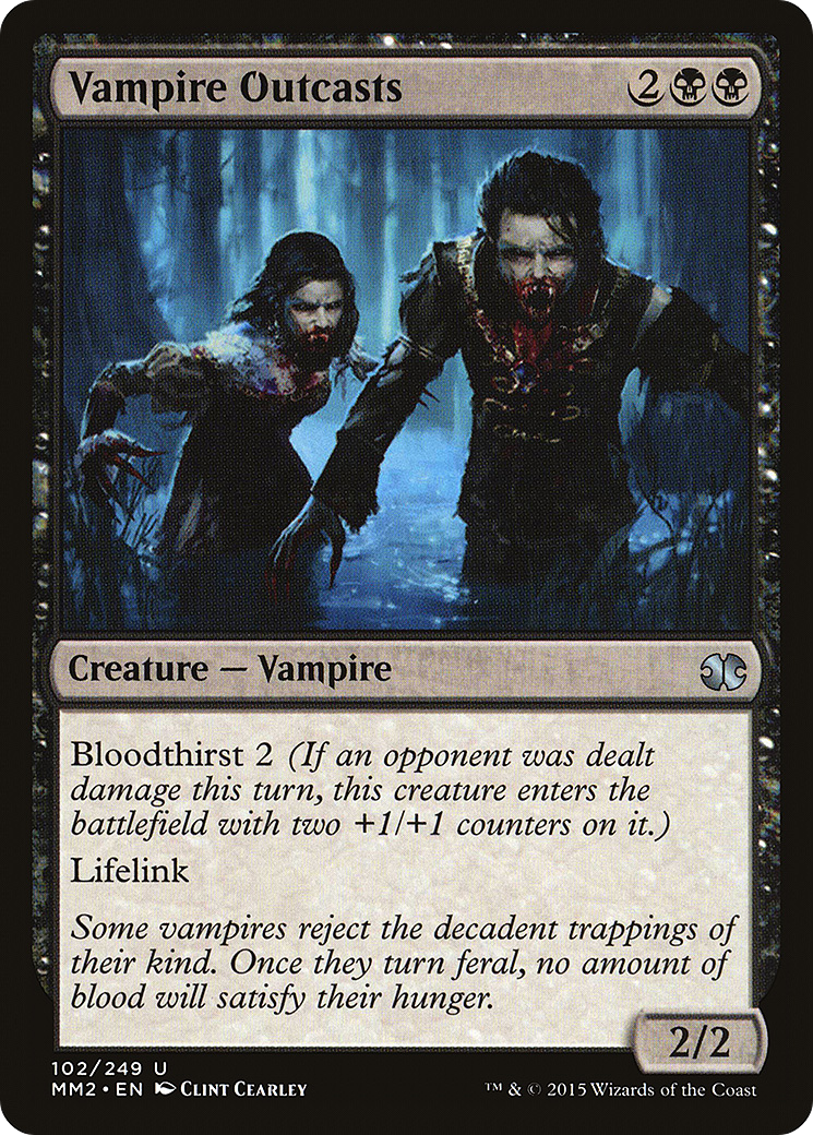 Vampire Outcasts (102) Foil - Modern Masters 2015