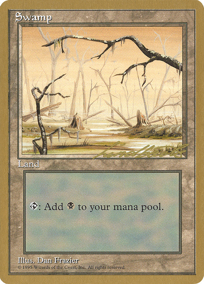 Swamp (ll370) (Leon Lindback) [Pro Tour Collector Set] | Silver Goblin