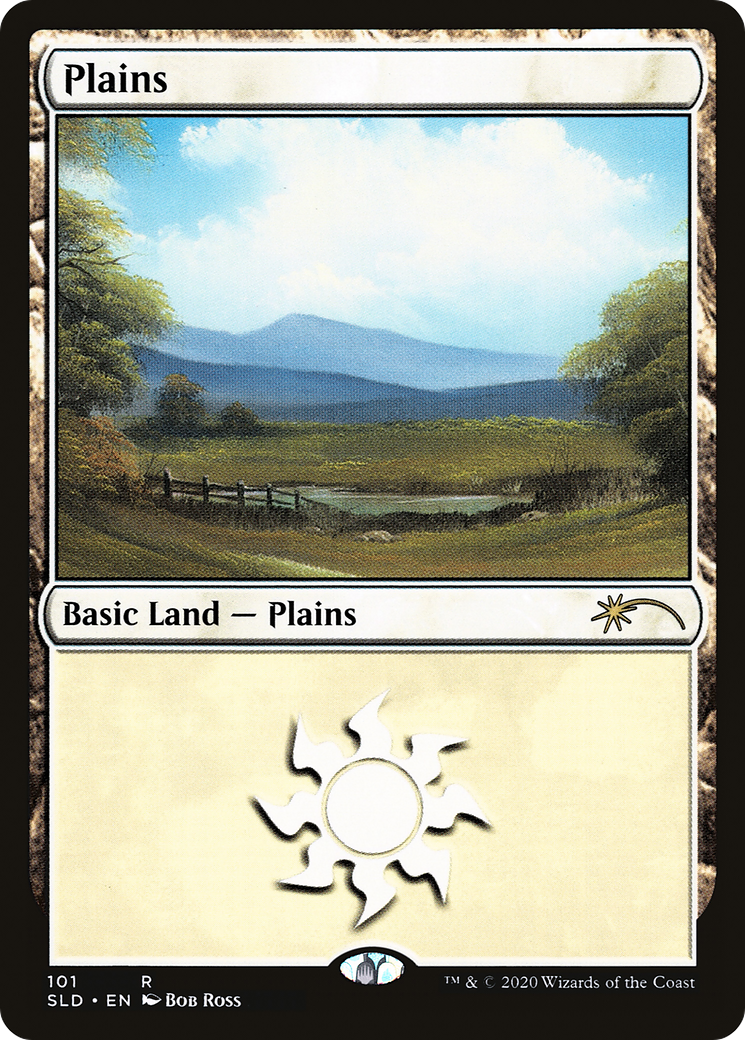 Plains (Bob Ross) (101) Foil - Secret Lair Drop