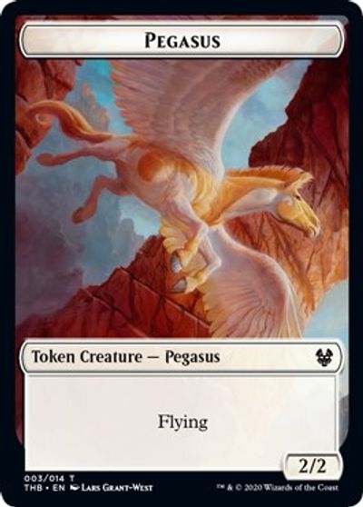 Pegasus // Shark Double-Sided Token [Challenger Decks 2021 Tokens] | Silver Goblin