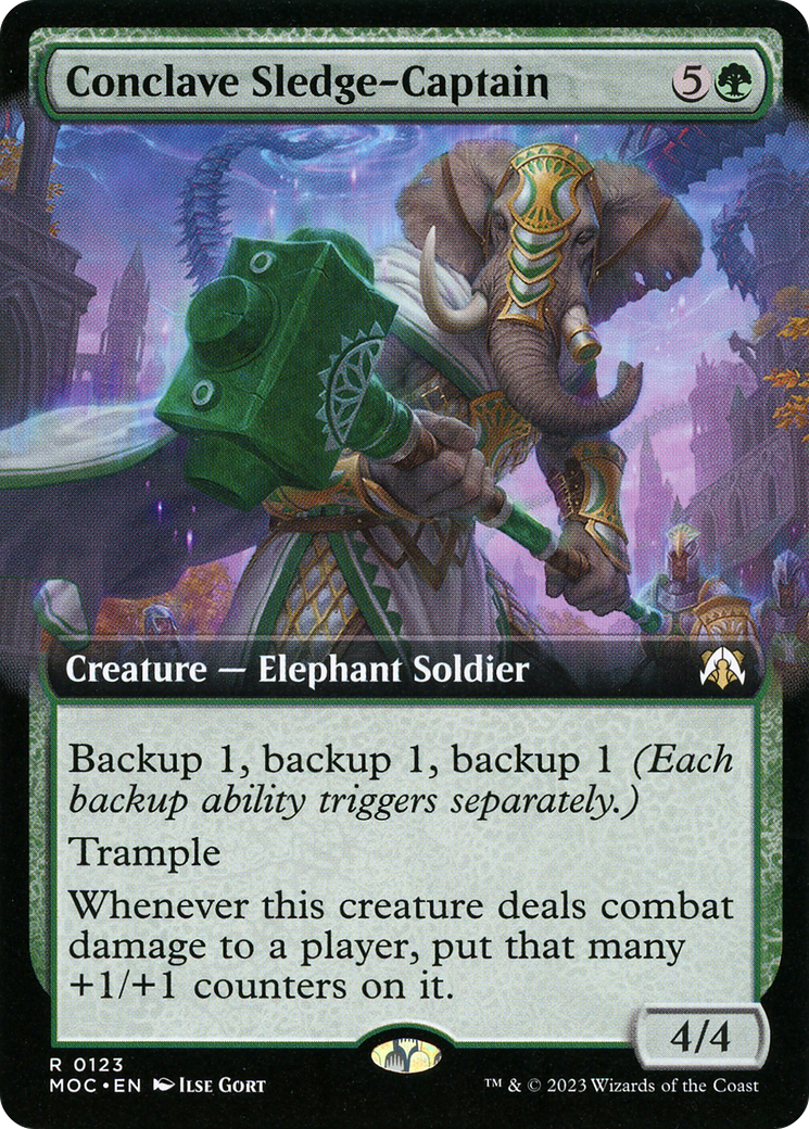 Conclave Sledge-Captain (Extended Art) (123) - March of the Machine Commander