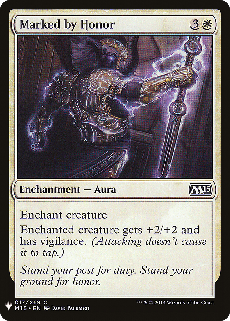 Marked by Honor (M15-17) - The List