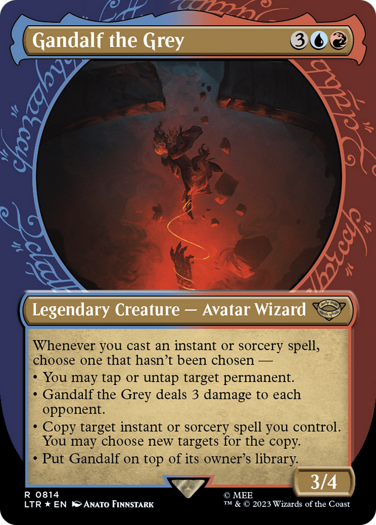 Gandalf the Grey (Showcase) (814) Foil - The Lord of the Rings: Tales of Middle-earth