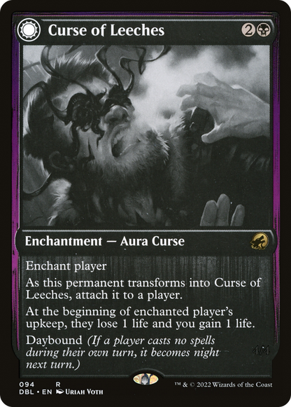 Curse of Leeches // Leeching Lurker (094) Foil - Innistrad: Double Feature