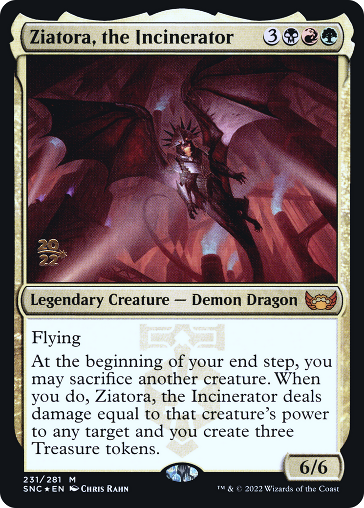 Ziatora, the Incinerator [Streets of New Capenna Prerelease Promos] | Silver Goblin