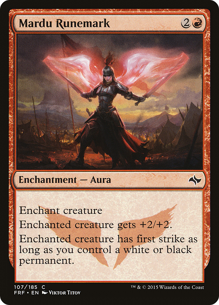 Mardu Runemark (107) - Fate Reforged