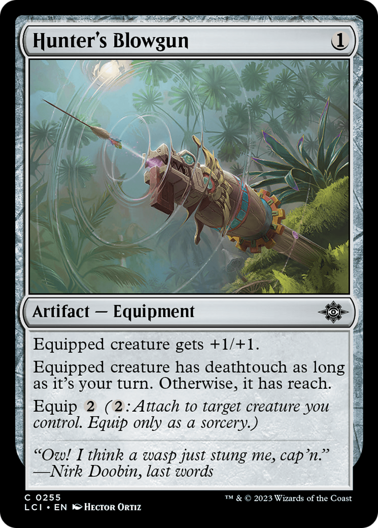 Hunter's Blowgun (255) Foil - The Lost Caverns of Ixalan