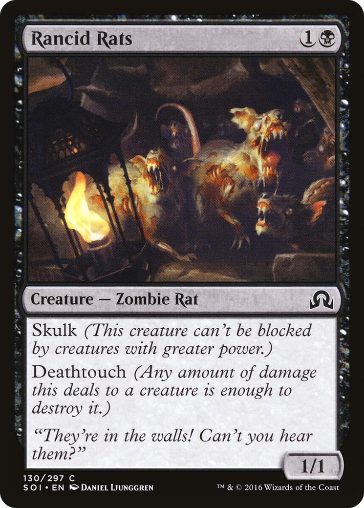 Rancid Rats (130) Foil - Shadows over Innistrad