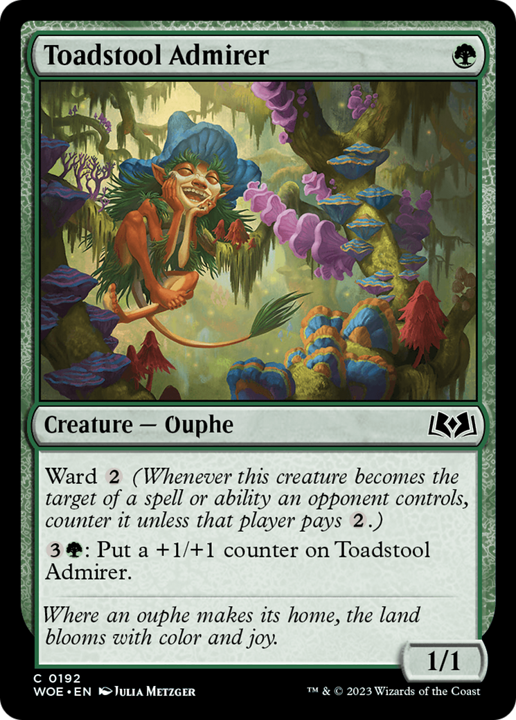 Toadstool Admirer [Wilds of Eldraine] | Silver Goblin