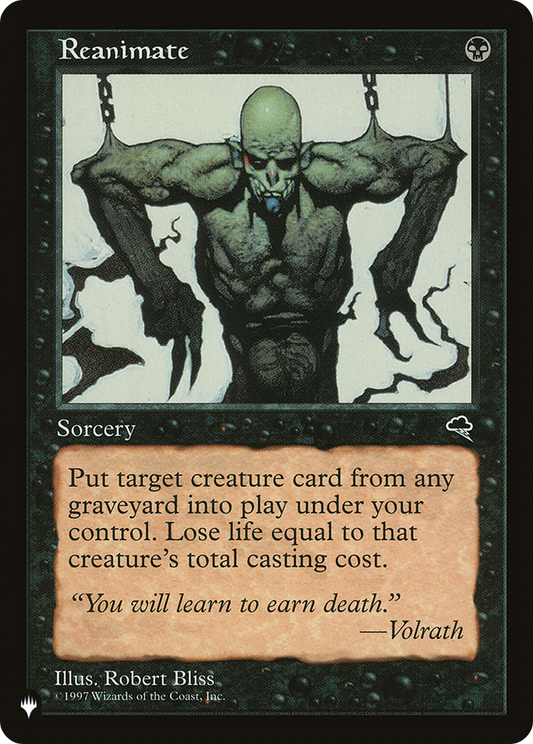 Reanimate (Retro) - The List