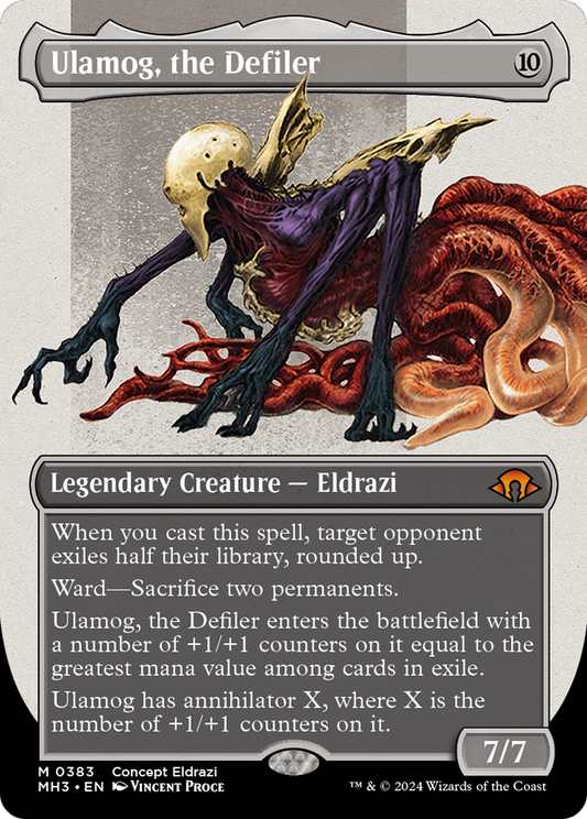 Ulamog, the Defiler (Borderless) [Modern Horizons 3] Foil