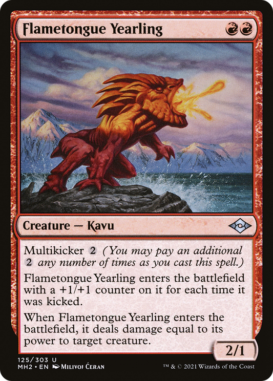 Flametongue Yearling (125) - Modern Horizons 2