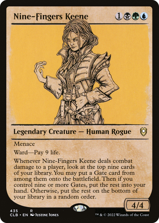 Nine-Fingers Keene (Showcase) (435) - Commander Legends: Battle for Baldur's Gate
