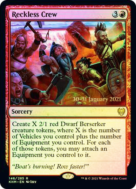 Reckless Crew [Kaldheim Prerelease Promos] | Silver Goblin