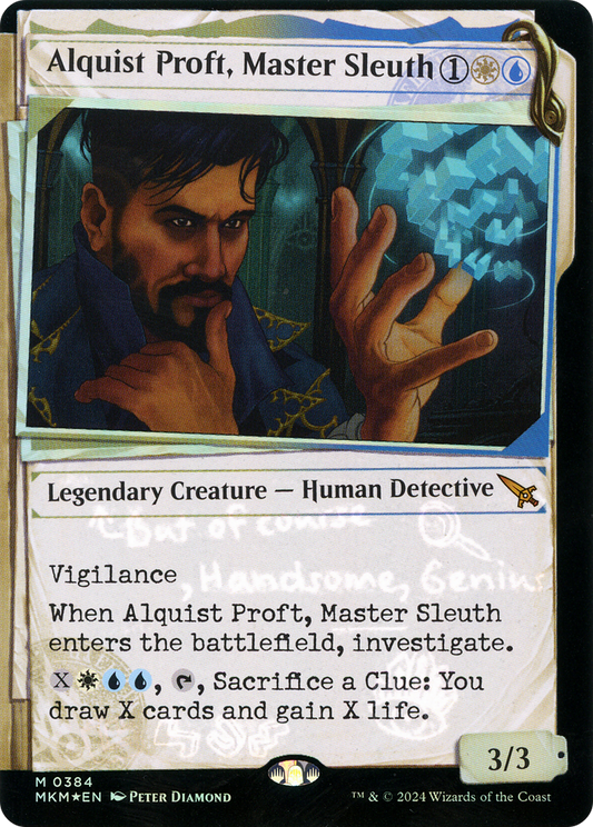 Alquist Proft, Master Sleuth (Showcase) (Invisible Ink) (Showcase) (384) Foil - Murders at Karlov Manor