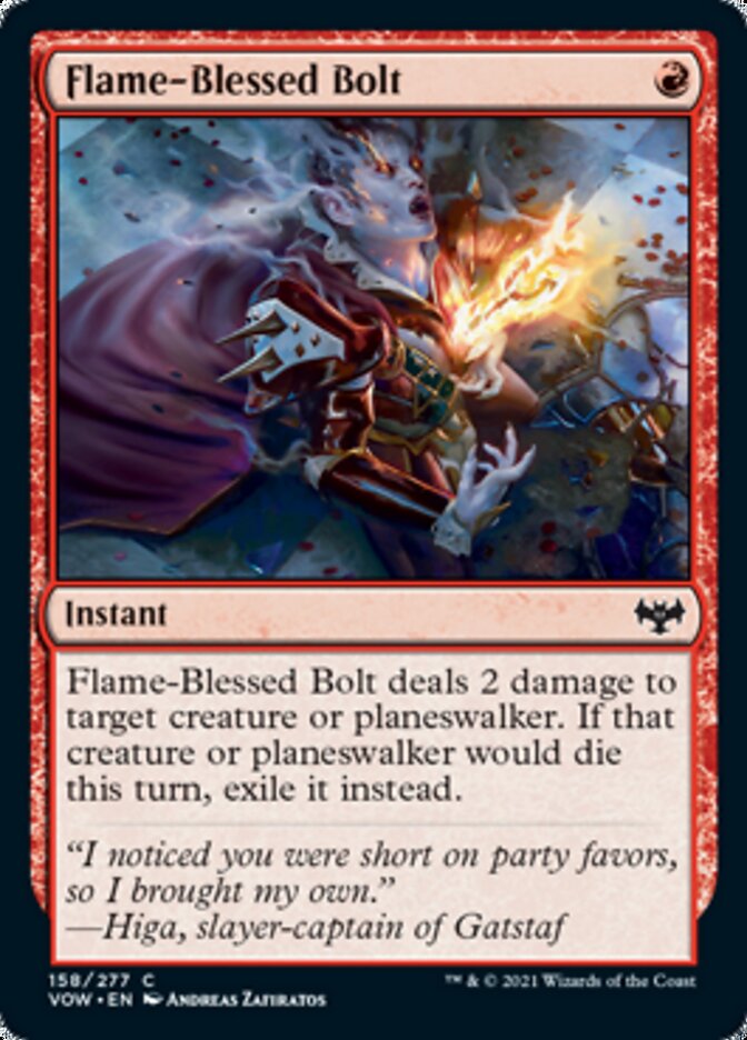 Flame-Blessed Bolt [Innistrad: Crimson Vow] | Silver Goblin