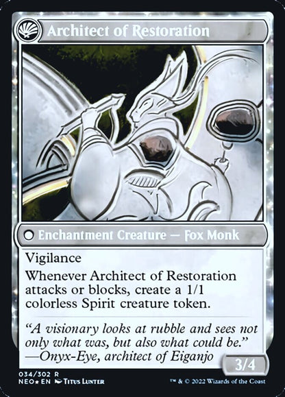 The Restoration of Eiganjo (034) Foil - Kamigawa: Neon Dynasty Promos