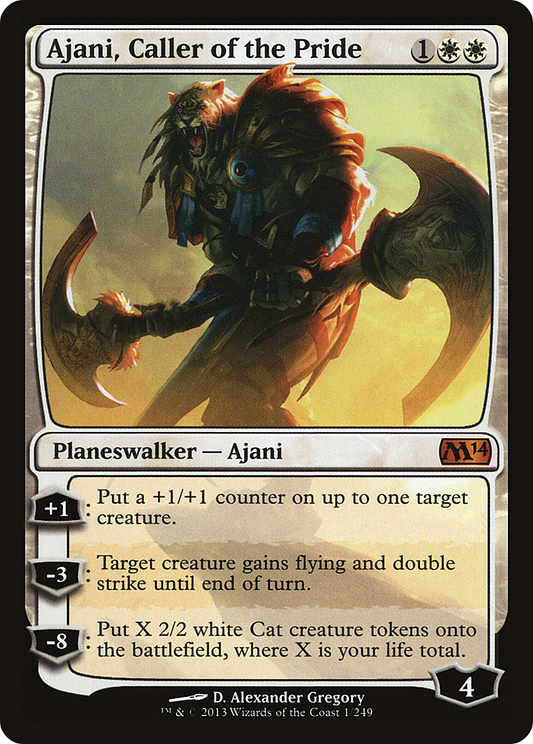 Ajani, Caller of the Pride [Magic 2014] Foil