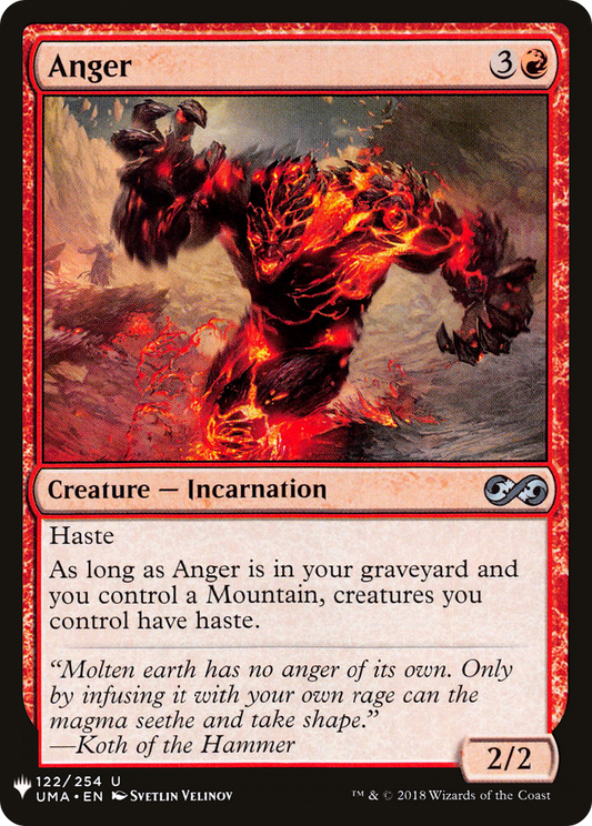 Anger (UMA-122) - The List