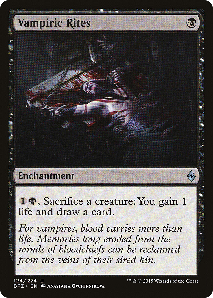 Vampiric Rites (124) Foil - Battle for Zendikar