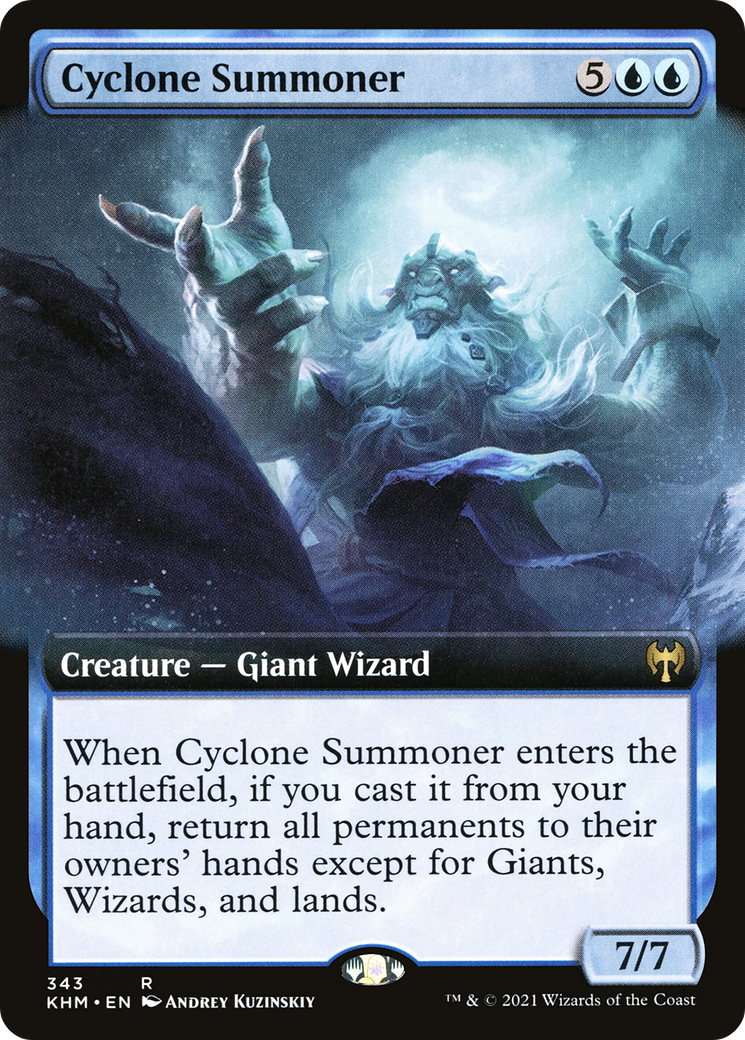 Cyclone Summoner (Extended Art) (343) - Kaldheim