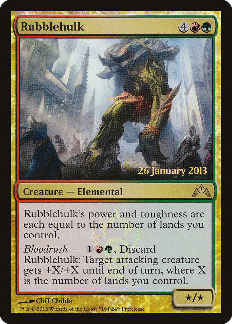 Rubblehulk (191★) Foil - Gatecrash Promos
