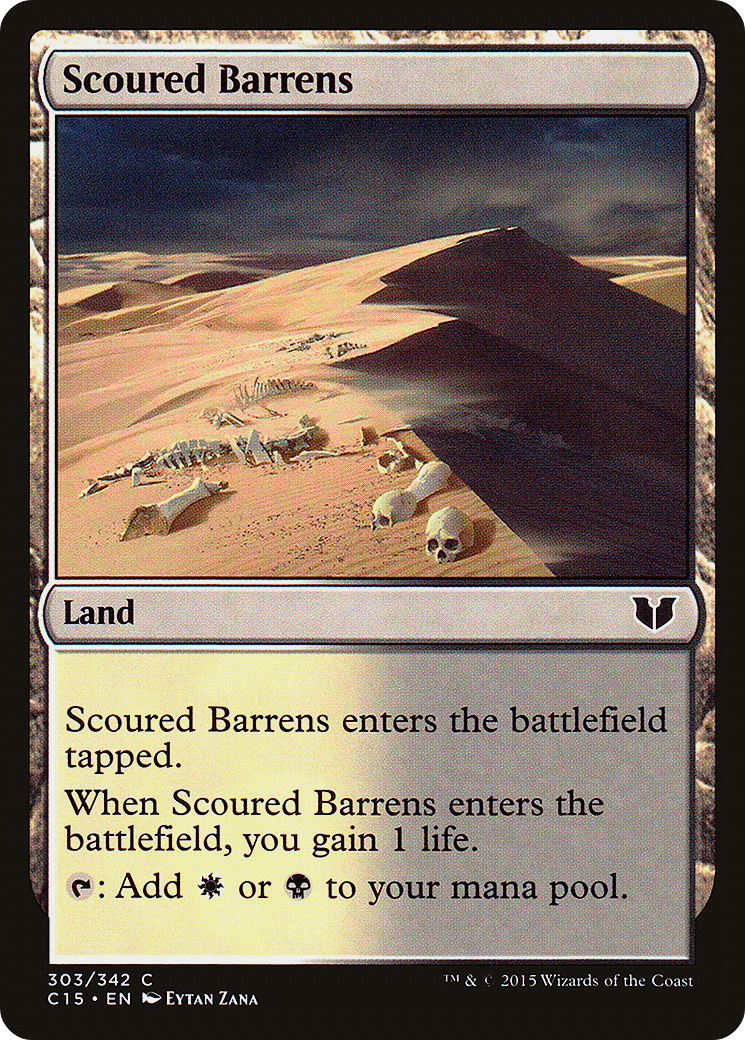 Scoured Barrens (303) - Commander 2015