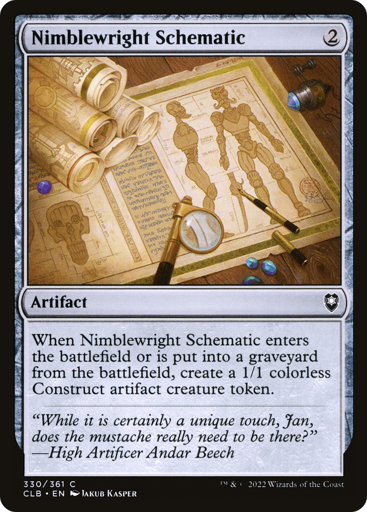 Nimblewright Schematic (330) - Commander Legends: Battle for Baldur's Gate