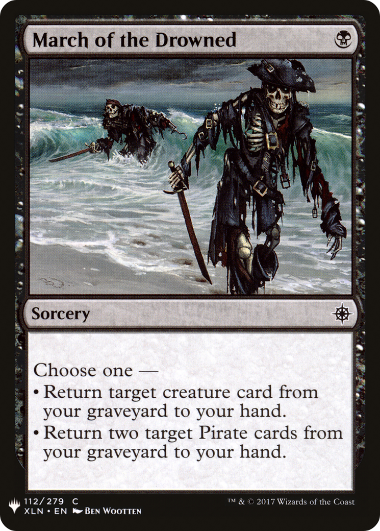 March of the Drowned (XLN-112) - The List
