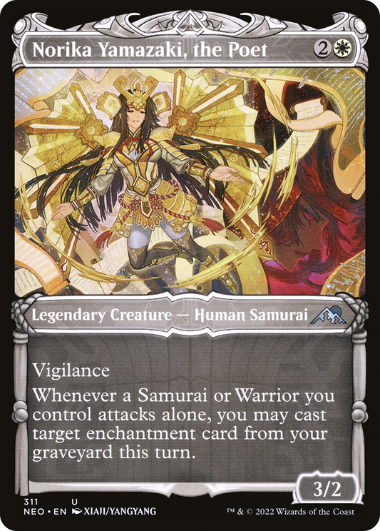 Norika Yamazaki, the Poet (Showcase Samurai) [Kamigawa: Neon Dynasty] Foil