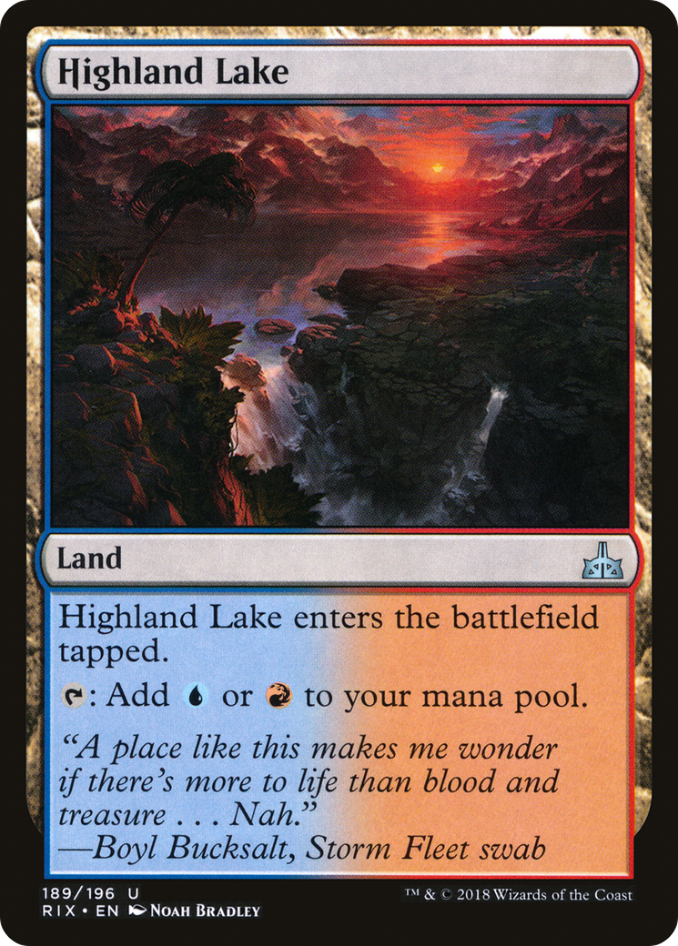 Highland Lake (189) Foil - Rivals of Ixalan