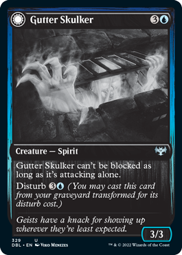 Gutter Skulker // Gutter Shortcut (329) Foil - Innistrad: Double Feature