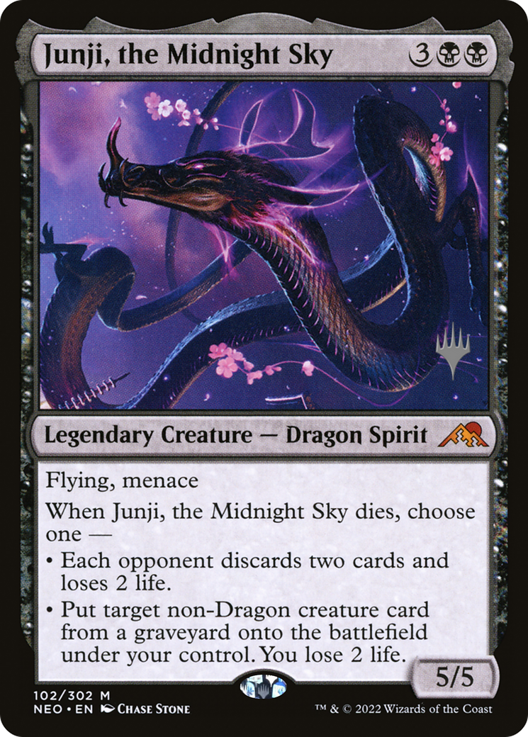 Junji, the Midnight Sky (102p) Foil - Kamigawa: Neon Dynasty Promos