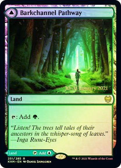 Barkchannel Pathway // Tidechannel Pathway (251s) Foil - Kaldheim Promos