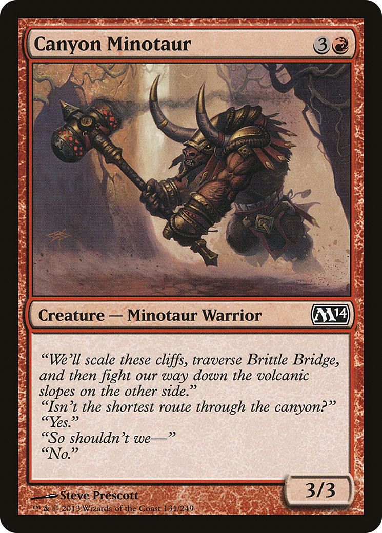 Canyon Minotaur [Magic 2014] Foil