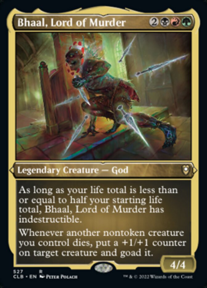 Bhaal, Lord of Murder (527) Etched - Commander Legends: Battle for Baldur's Gate
