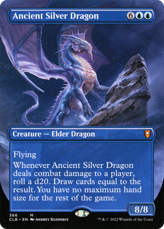 Ancient Silver Dragon (Borderless) (366) - Commander Legends: Battle for Baldur's Gate