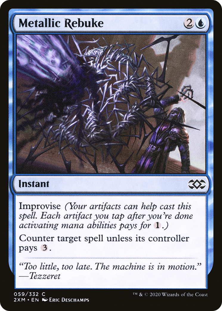 Metallic Rebuke (059) Foil - Double Masters