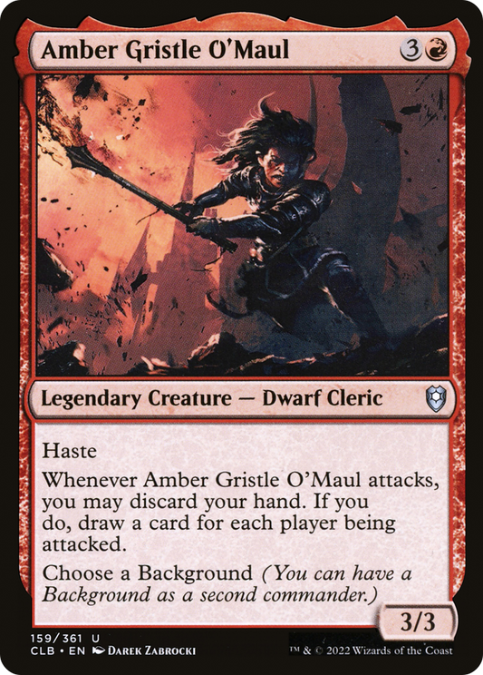 Amber Gristle O'Maul (159) - Commander Legends: Battle for Baldur's Gate