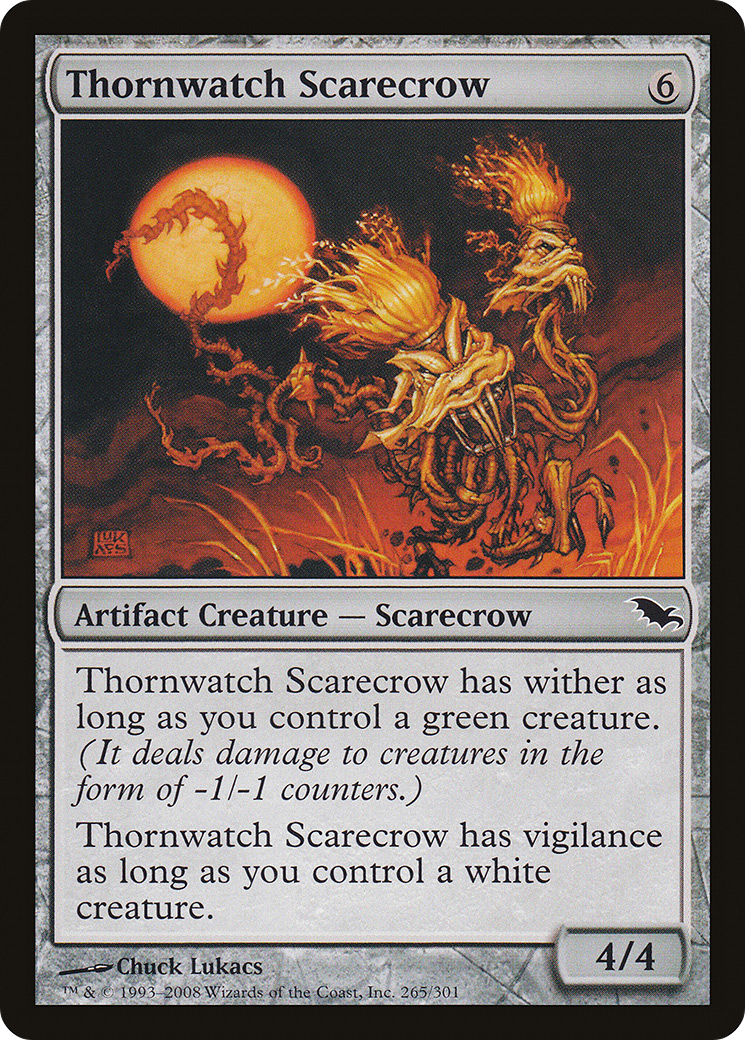 Thornwatch Scarecrow (265) Foil - Shadowmoor