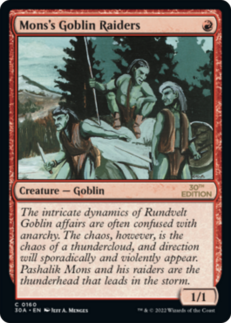 Mons's Goblin Raiders (160) - 30th Anniversary Edition