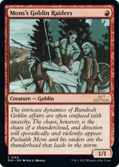 Mons's Goblin Raiders (160) - 30th Anniversary Edition