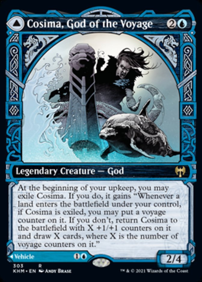 Cosima, God of the Voyage // The Omenkeel (Showcase) (303) - Kaldheim