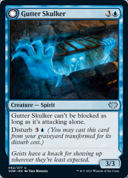 Gutter Skulker // Gutter Shortcut (062) - Innistrad: Crimson Vow